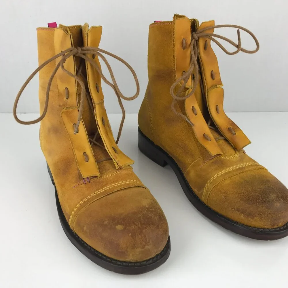 Ted Baker Mens Boots TBM583 Tan Suede Lace Up Ankle Boots Size US 9 UK 8 EU‎ 42